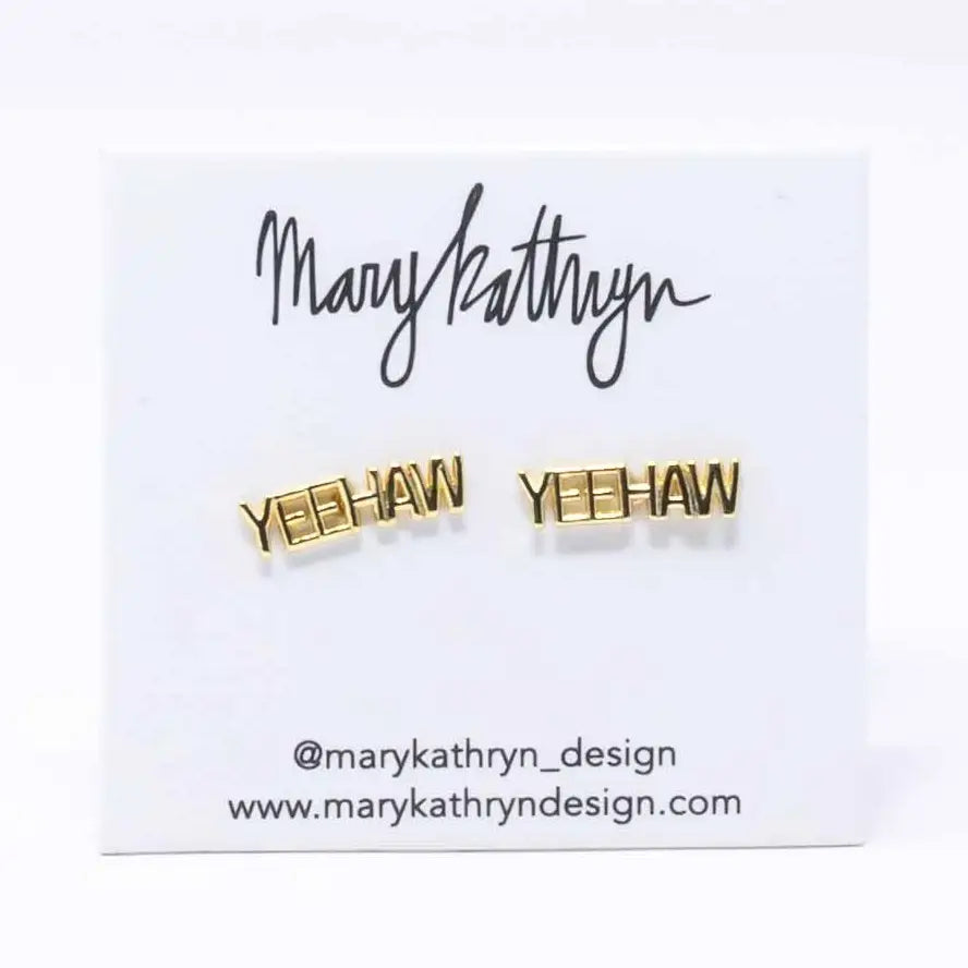 Yeehaw Stud Earrings