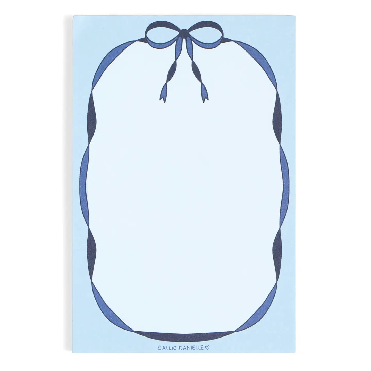 Blue Bow Notepad