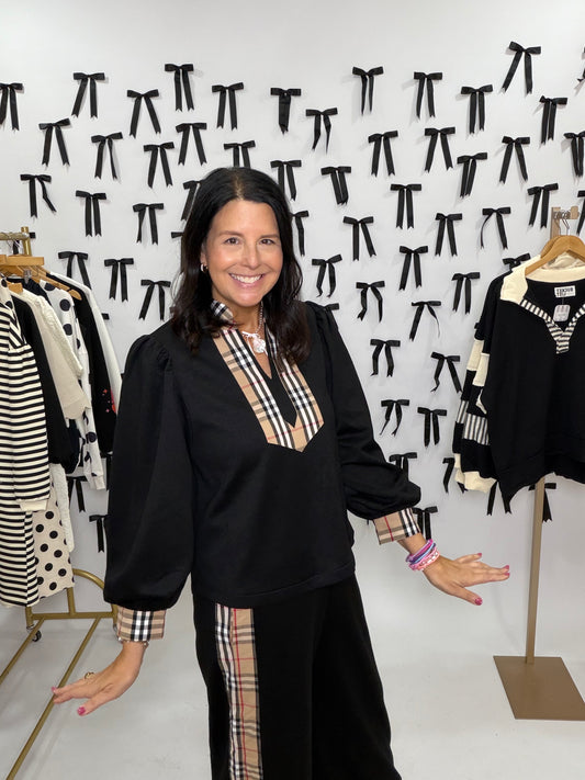 Black Athleisure Pant Set