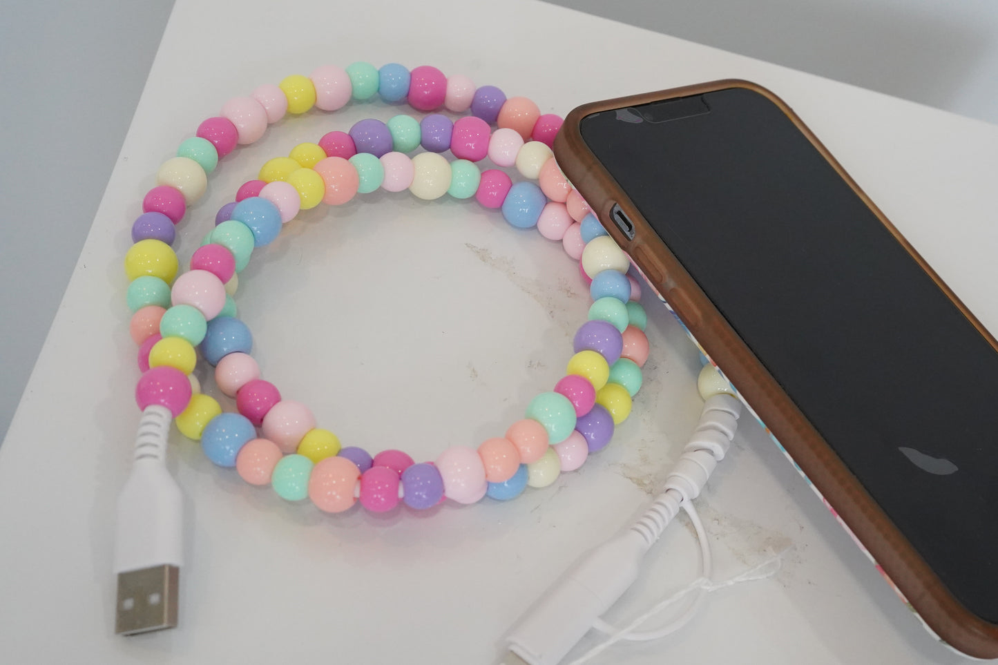 Beaded Phone charger