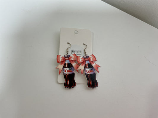 Diet Coke earrings