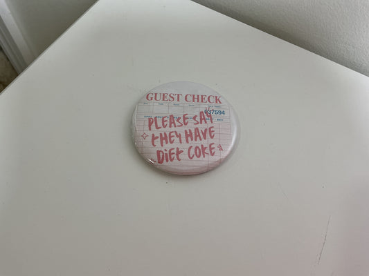 Button: Guest Check (Diet Coke)