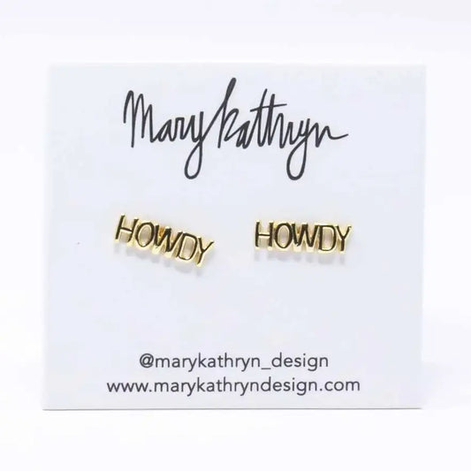 Howdy Stud Earrings