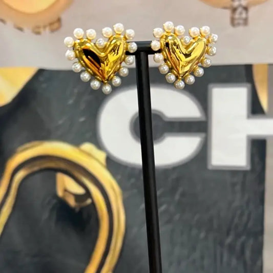 ChanSutt Pearl Heart Earrings