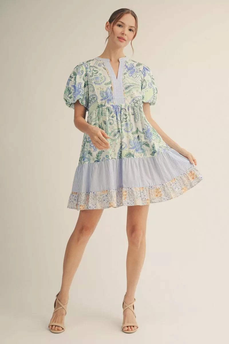 Jodifl Blue Floral Dress