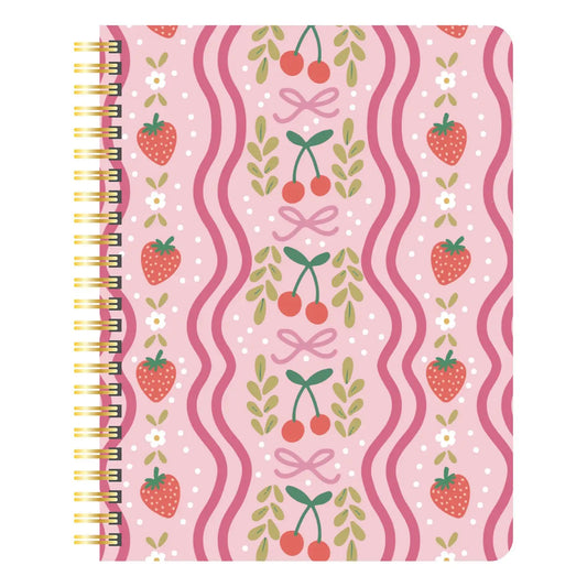 Berries & Bows Spiral Notepad
