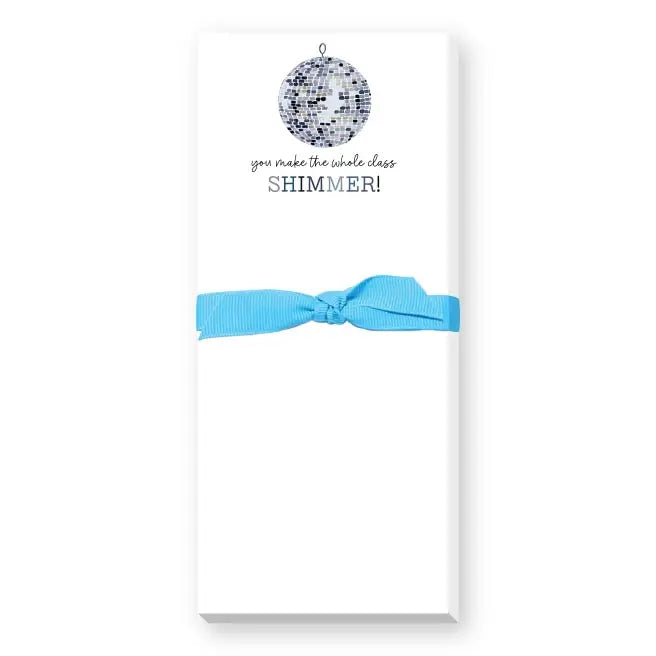 Class Shimmer Notepad